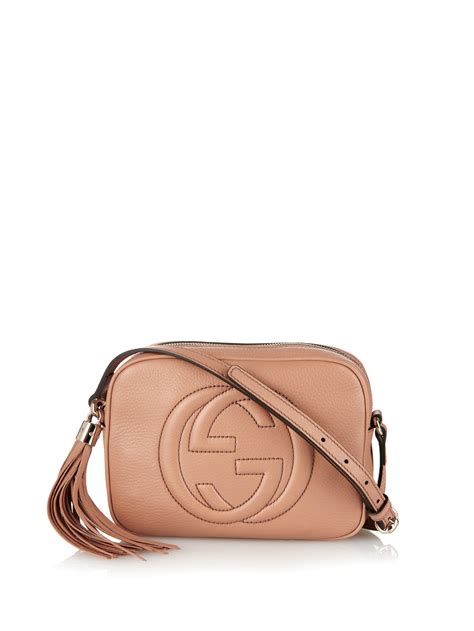 gucci tan leather crossbody